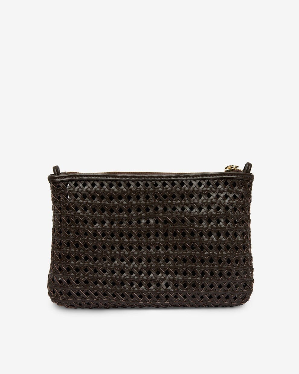 ARLINGTON MILNE Molly Weave Crossbody - Chocolate HANDBAG - Zabecca Living