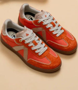 ASFVLT Elite Classic Sneaker - Orange / Tan Pony Hair SNEAKERS - Zabecca Living