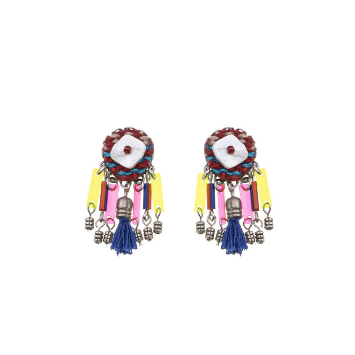 AYALA BAR African Dance Small Colourful Earrings - Caravan Earrings - Zabecca Living