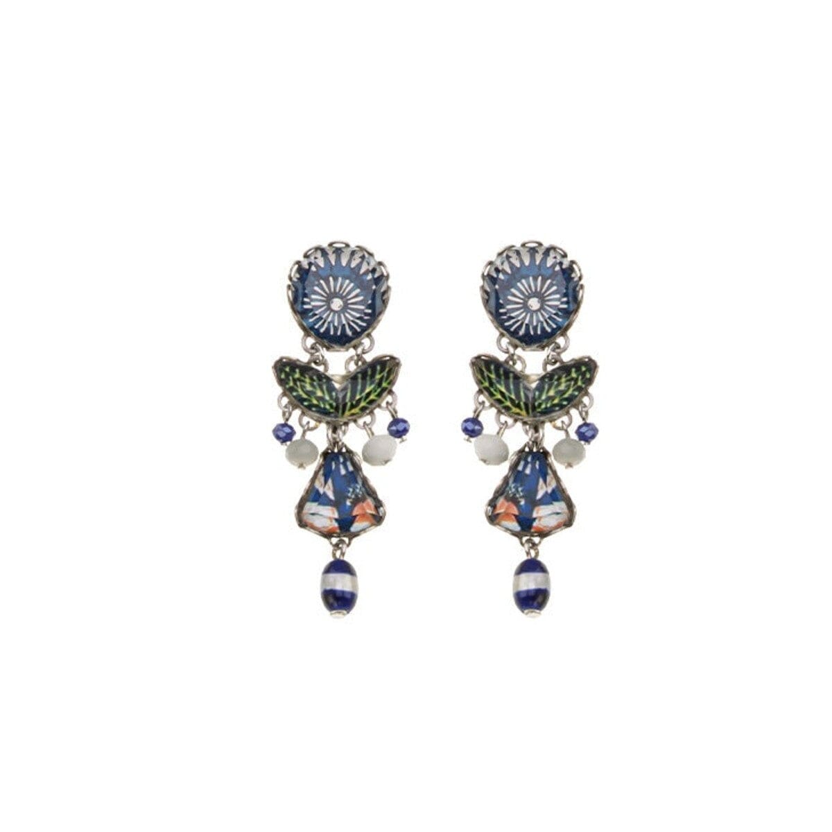 AYALA BAR Blue Domes Small Bule Earrings - Aphrodite Earrings - Zabecca Living