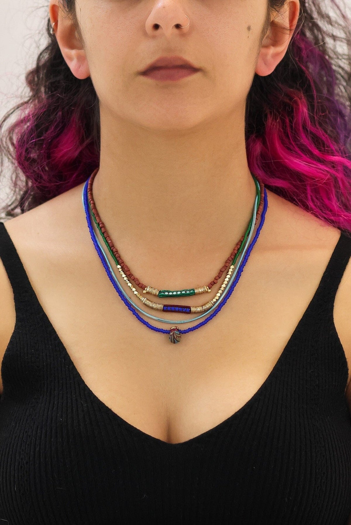 AYALA BAR Boho Beaded Jelani Necklace Necklace - Zabecca Living