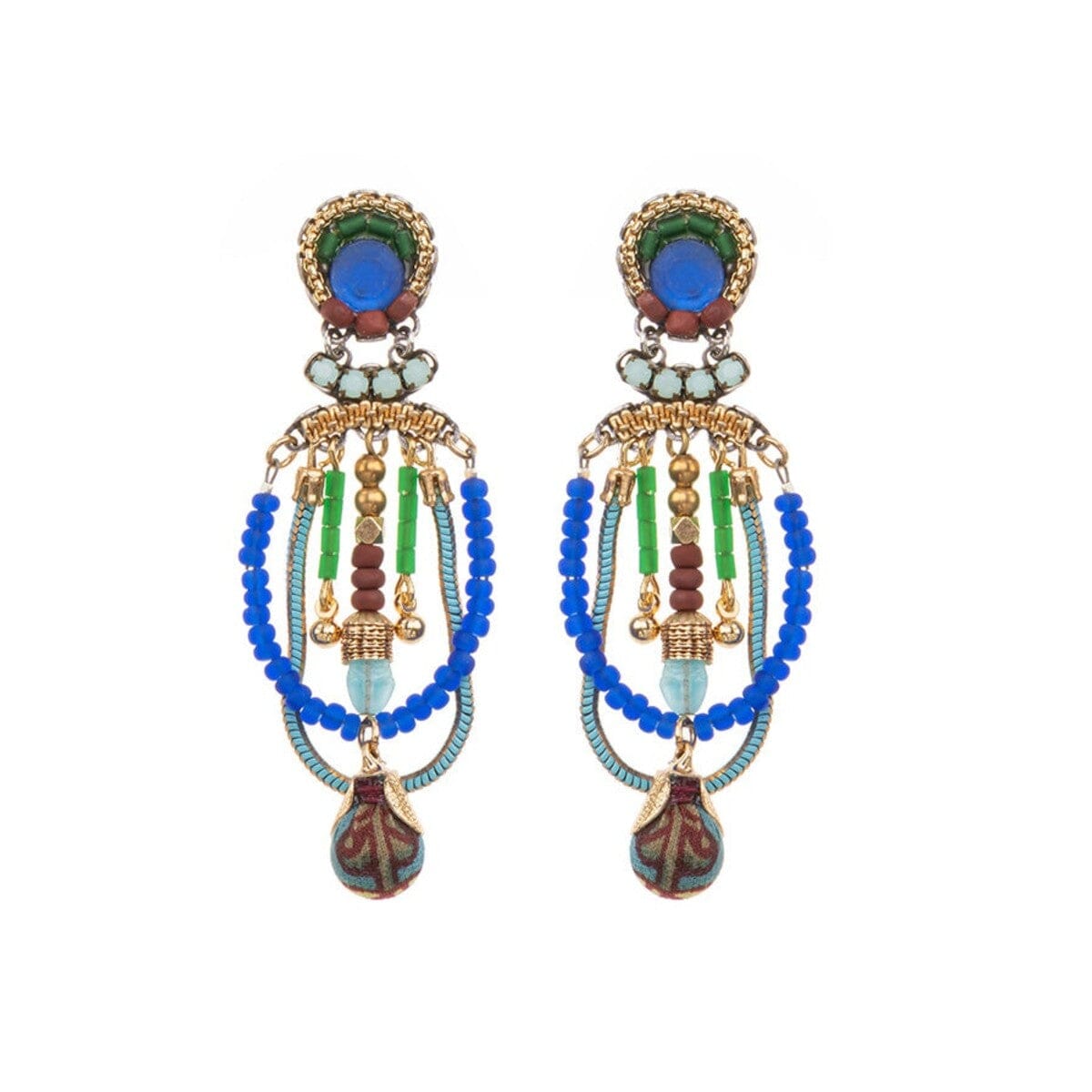 AYALA BAR Boho Beaded Omari Earrings Earrings - Zabecca Living