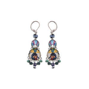 AYALA BAR Candy Twist Drop Colorful Glass Earrings - Lolly Earrings - Zabecca Living