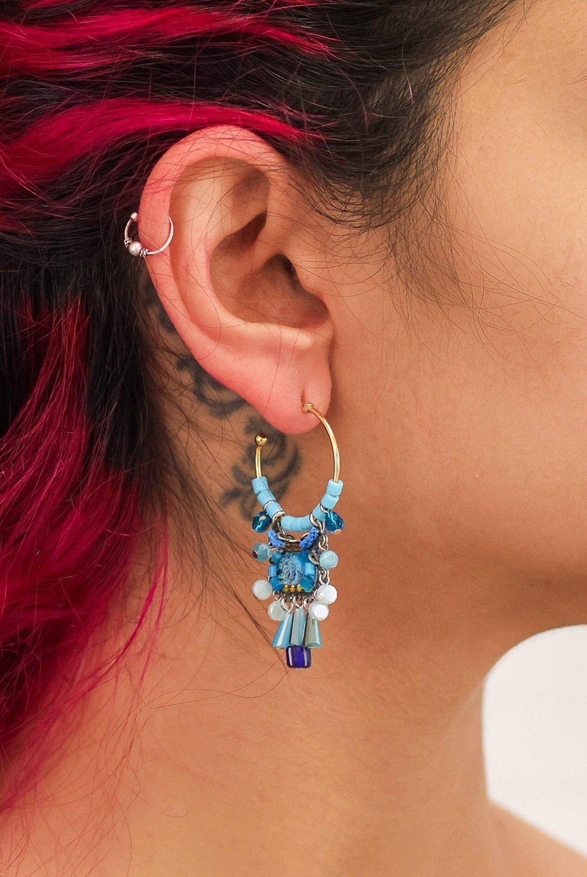 AYALA BAR Drop Blue Earrings - Aeriel Earrings - Zabecca Living