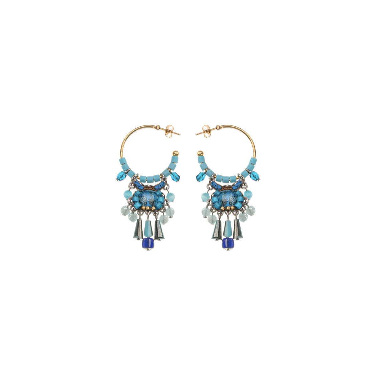 AYALA BAR Drop Blue Earrings - Aeriel Earrings - Zabecca Living