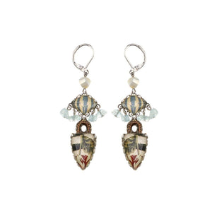 AYALA BAR Neptune's Garden Glass Hanging Earrings - Agar Earrings - Zabecca Living