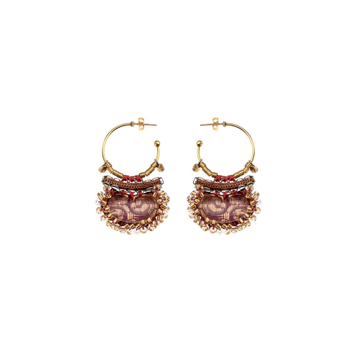 AYALA BAR Purple Drop Earrings - Frostbloom Earrings - Zabecca Living