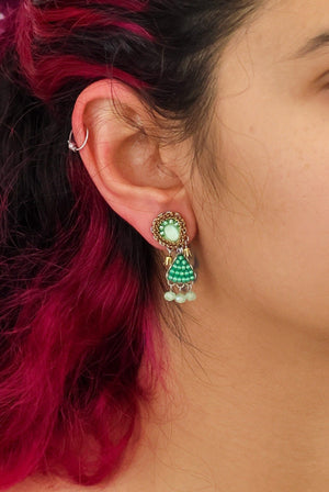 AYALA BAR Seagrass Beadwork Earrings - Ruppia Earrings - Zabecca Living