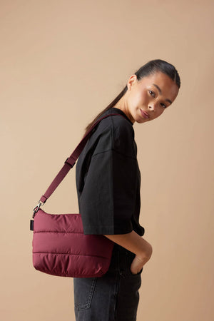 BASE Stash Base Crossbody - Burgundy HANDBAG - Zabecca Living