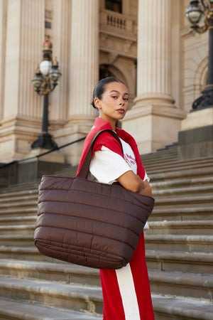 BASE Take It Base Tote - Chocolate HANDBAG - Zabecca Living