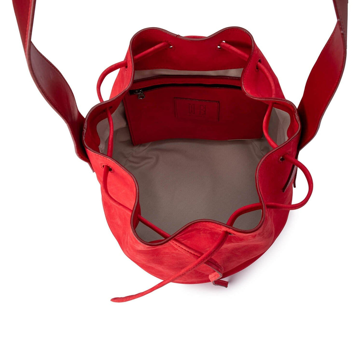 BE HOLD Bucket Bag - Coralla Red HANDBAG - Zabecca Living