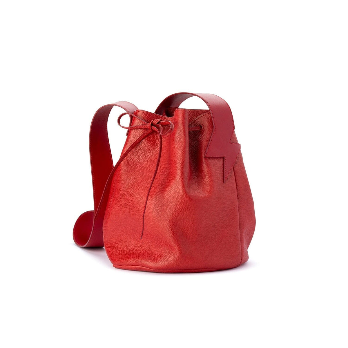 BE HOLD Bucket Bag - Rosso Red HANDBAG - Zabecca Living