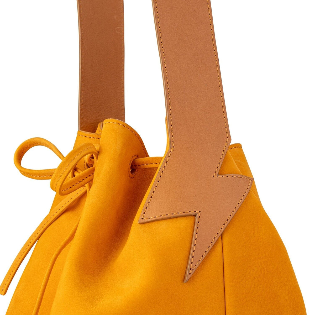 BE HOLD Bucket Bag - Turmeric HANDBAG - Zabecca Living