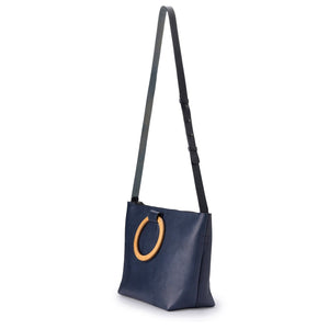 BE HOLD East West Tote - Navy Blue HANDBAG - Zabecca Living