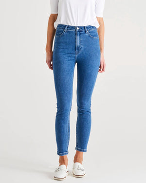 BETTY BASICS Betty Essential Jeans - Vintage Blue JEANS - Zabecca Living