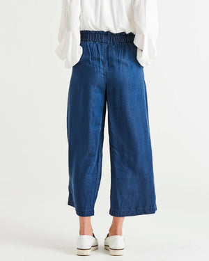 BETTY BASICS Lexton Wide Leg Pant - Dark Rinse PANTS - Zabecca Living