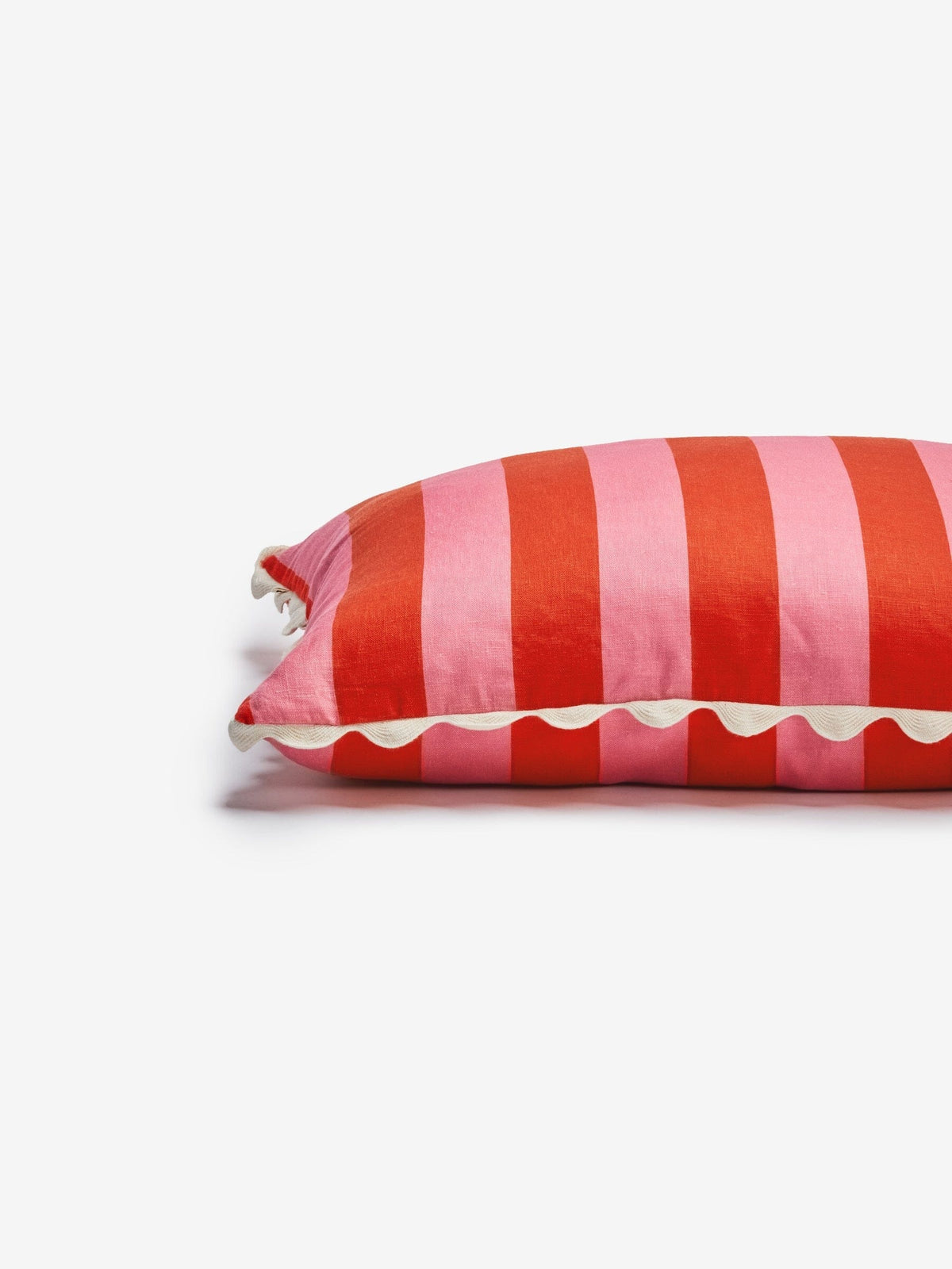 BONNIE & NEIL Bold Stripe Sorbet Linen Cushion Cushion - Zabecca Living