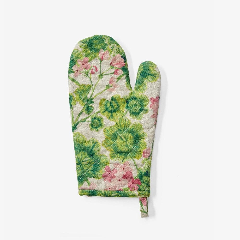 BONNIE & NEIL Linen Oven Mitt - Geranium Multi - Zabecca Living