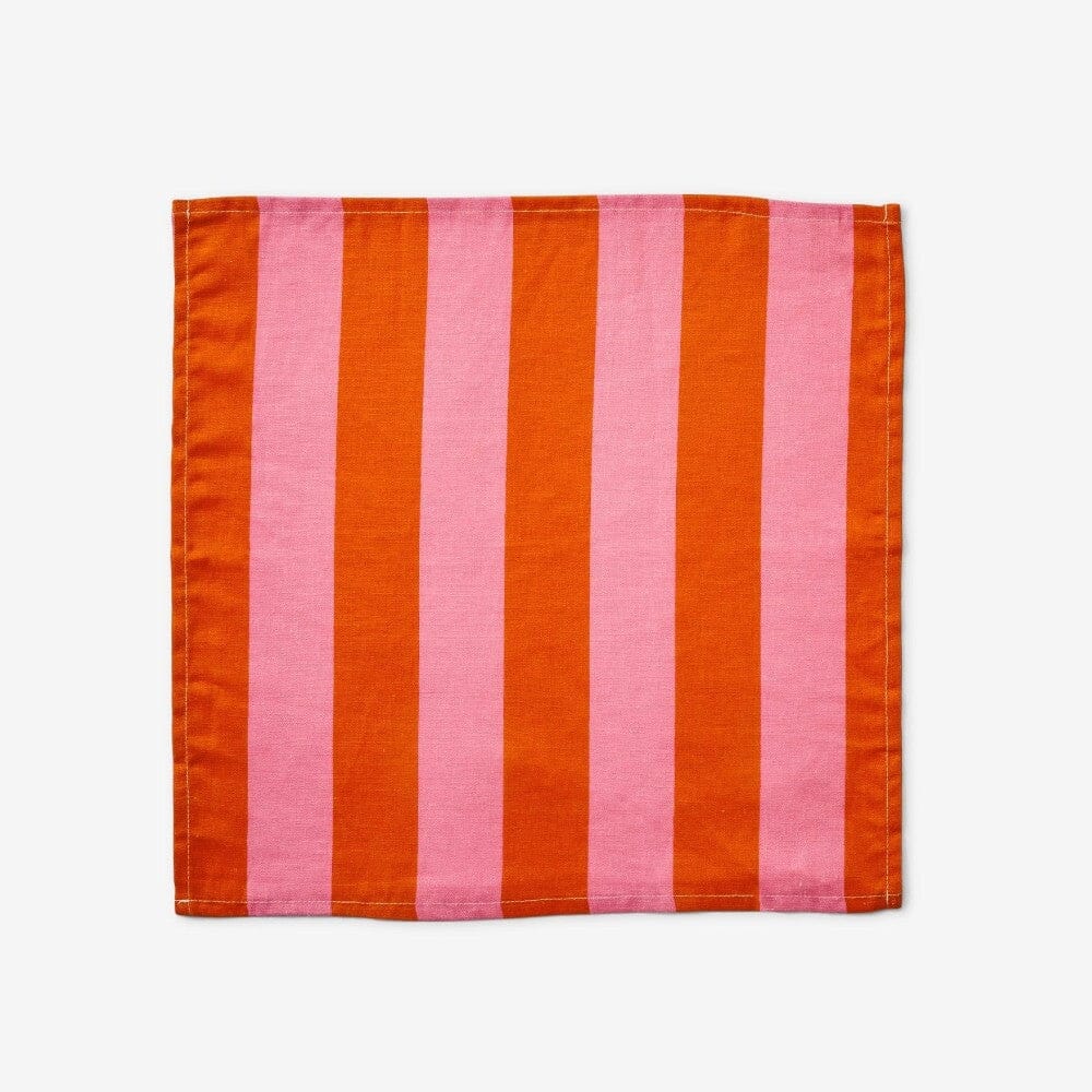 BONNIE & NEIL Linen Tea Towel - Bold Stripe Sorbet - Zabecca Living