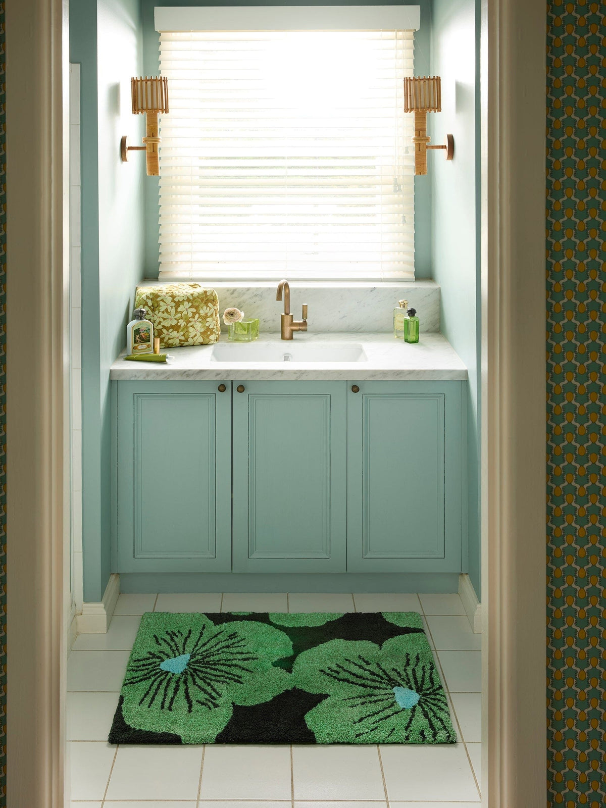 BONNIE & NEIL Violet Large Toiletry Bag - Mustard - Zabecca Living