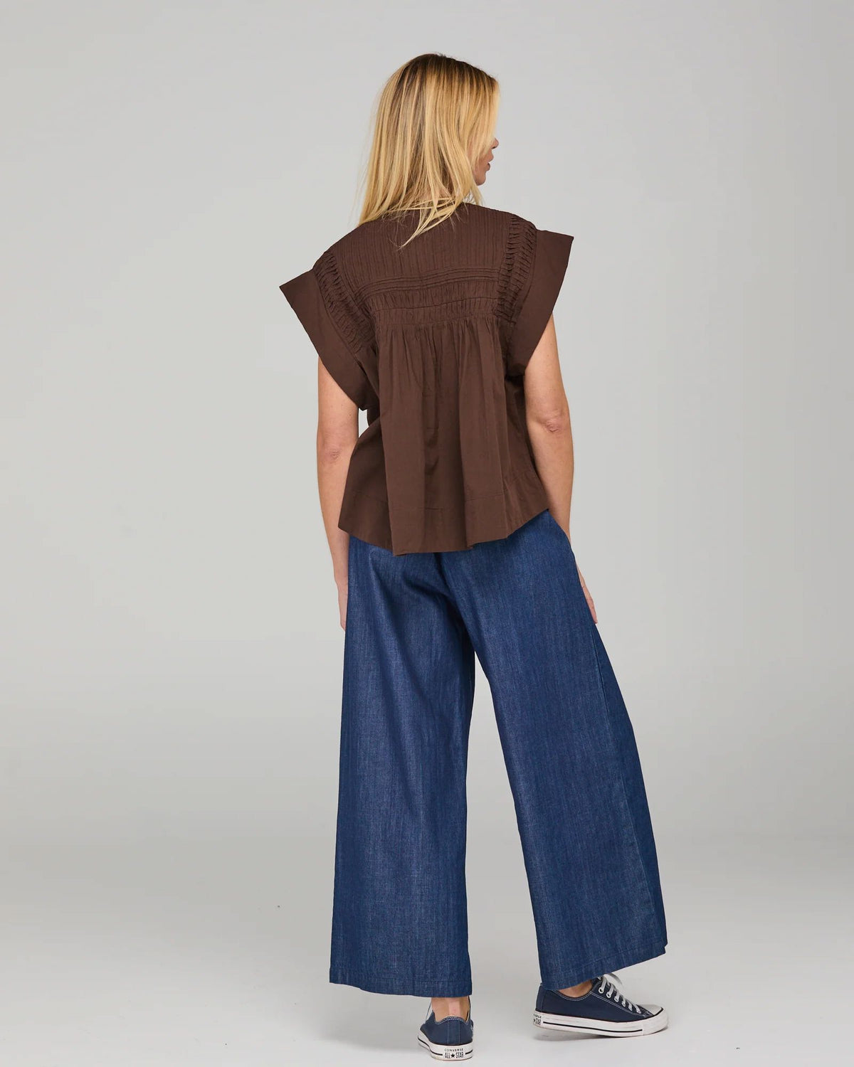 BOOM SHANKAR Danika Top - Ground Coffee WOMENS TOP - Zabecca Living