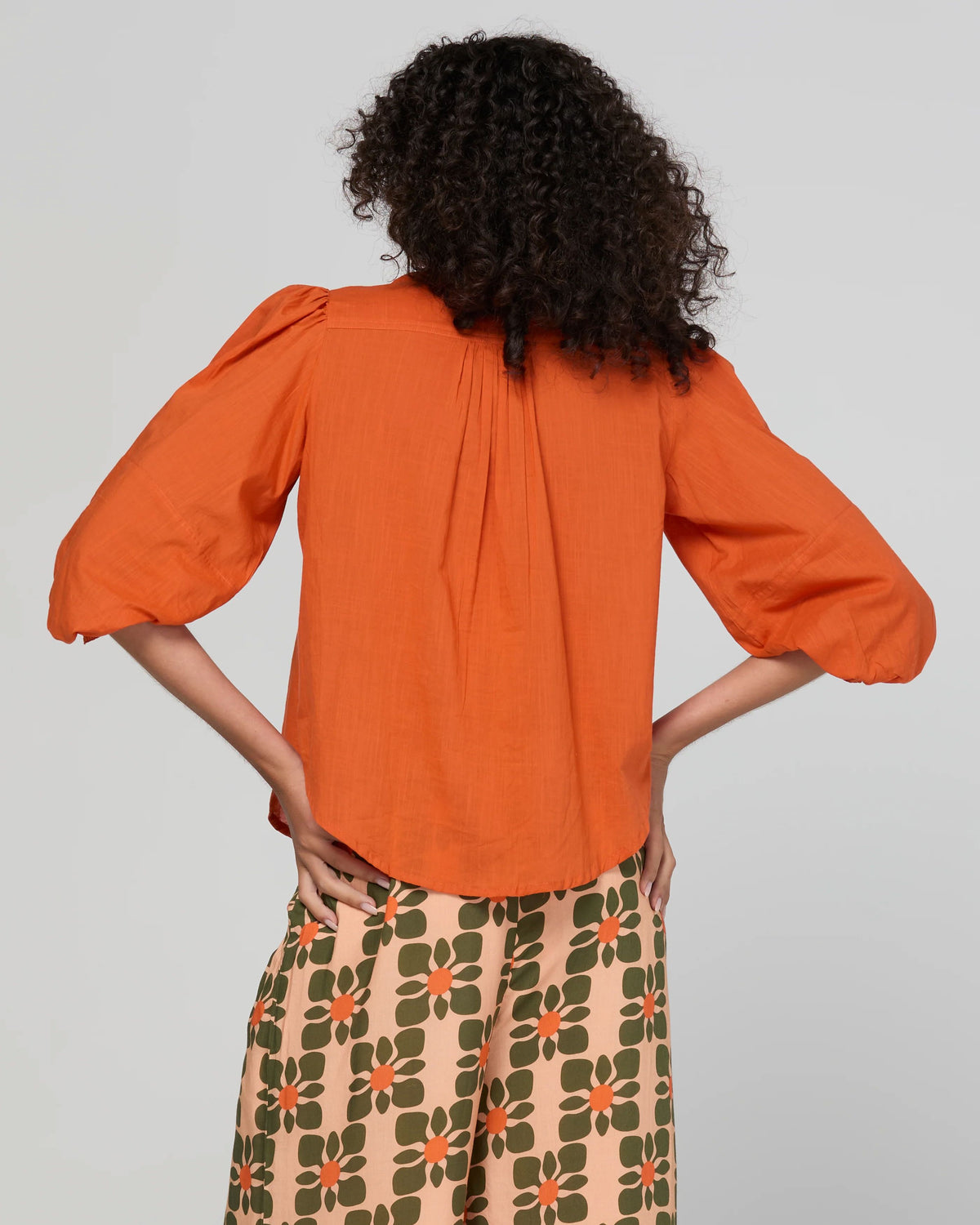 BOOM SHANKAR Pari Shirt - Rust Shirts & Blouses - Zabecca Living