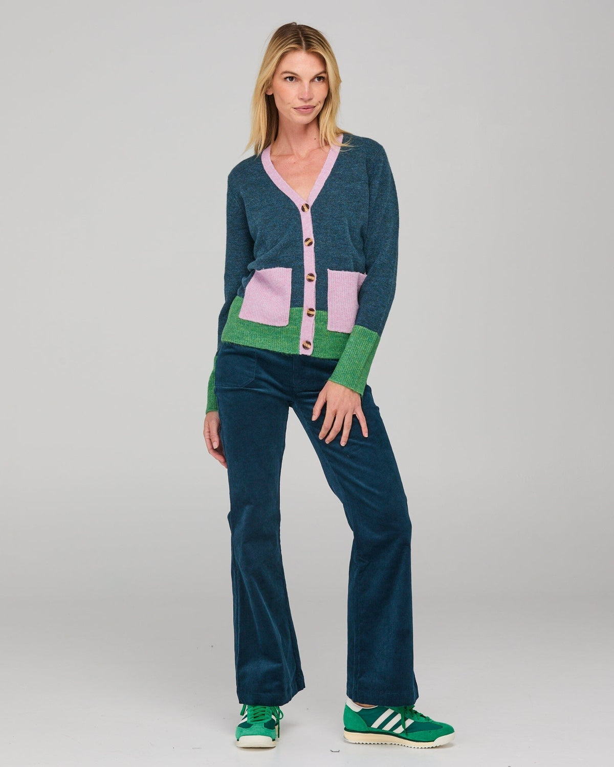 BOOM SHANKAR Poet Cardigan - Blue Multi Jumpers + Knitwear - Zabecca Living