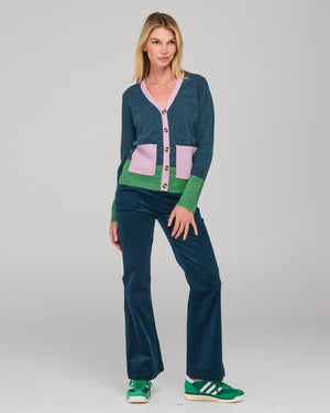 BOOM SHANKAR Poet Cardigan - Blue Multi Jumpers + Knitwear - Zabecca Living