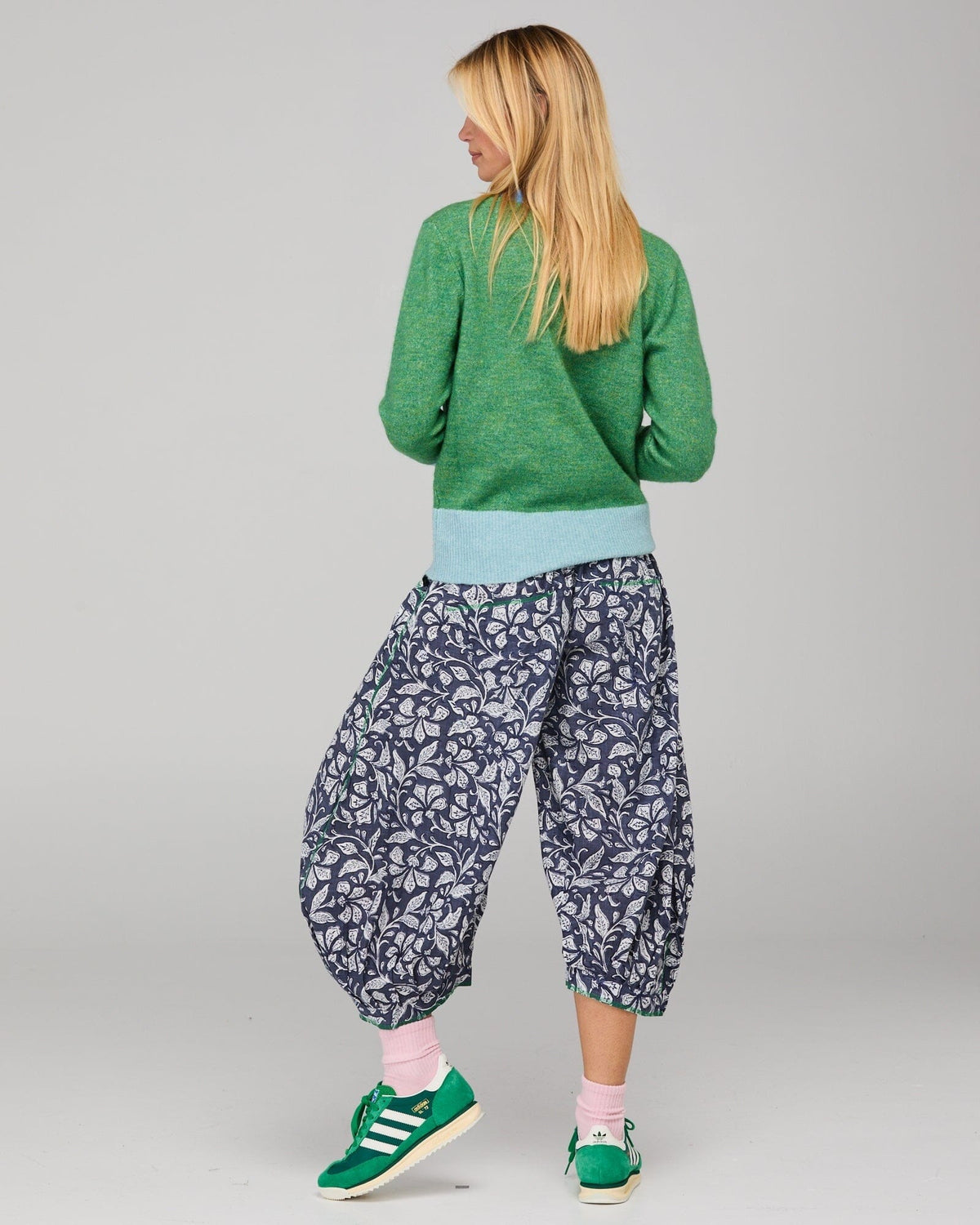 BOOM SHANKAR Poet Cardigan - Green Multi Jumpers + Knitwear - Zabecca Living