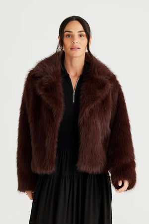 BRAVE AND TRUE Bertoli Jacket - Chocolate Winter Jacket - Zabecca Living
