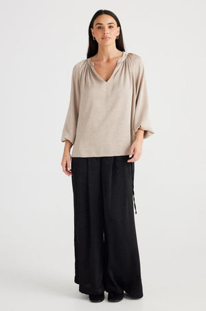 BRAVE AND TRUE Diego Top - Oyster Shirts & Blouses - Zabecca Living