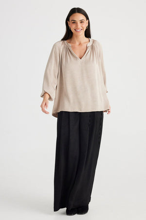 BRAVE AND TRUE Diego Top - Oyster Shirts & Blouses - Zabecca Living
