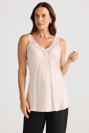 BRAVE AND TRUE Lois Cami - Oyster Shirts & Blouses - Zabecca Living