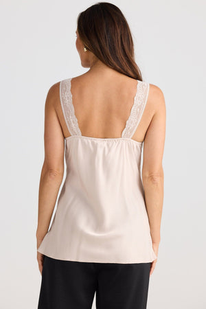 BRAVE AND TRUE Lois Cami - Oyster Shirts & Blouses - Zabecca Living