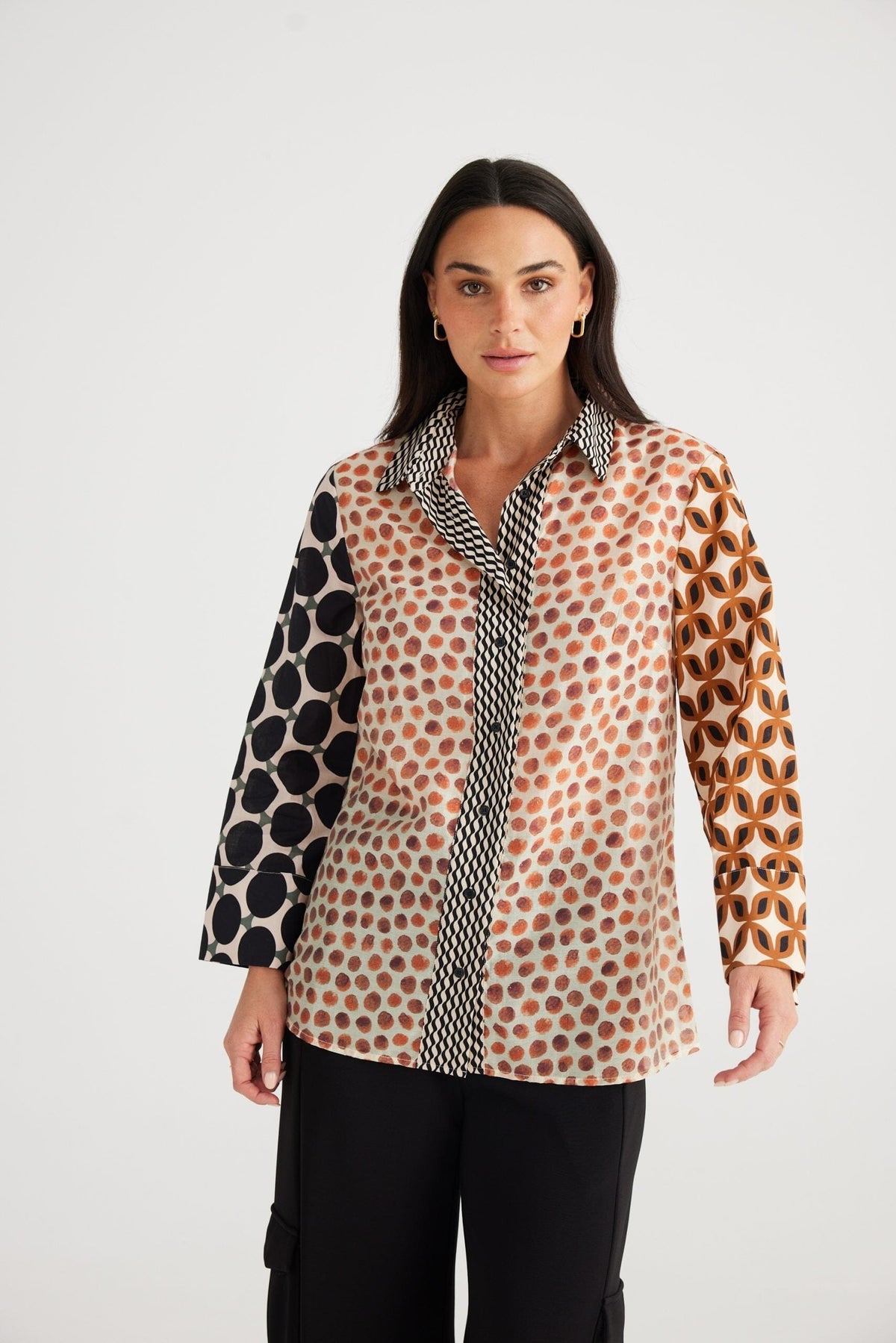 BRAVE AND TRUE Lucy Shirt - Gingerbread Shirts & Blouses - Zabecca Living