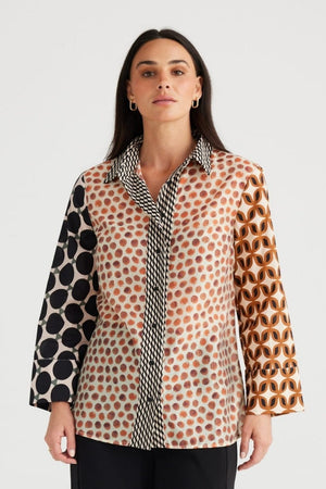 BRAVE AND TRUE Lucy Shirt - Gingerbread Shirts & Blouses - Zabecca Living