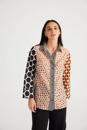 BRAVE AND TRUE Lucy Shirt - Gingerbread Shirts & Blouses - Zabecca Living