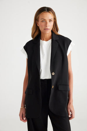 BRAVE AND TRUE Moma Vest - Black vest - Zabecca Living
