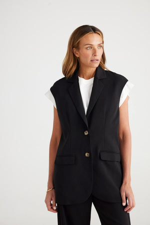 BRAVE AND TRUE Moma Vest - Black vest - Zabecca Living