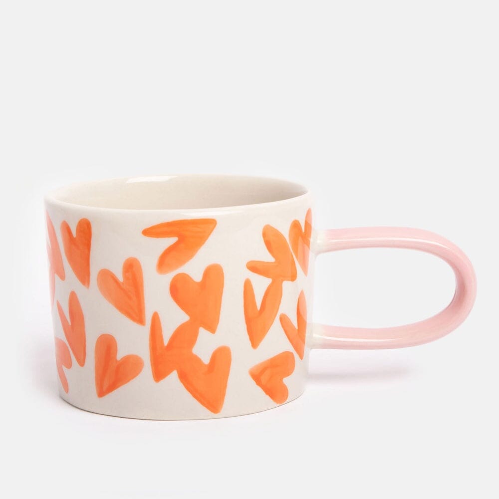 CAROLINE GARDNER Ceramic Mug - Red Magnet Hearts COFFEE, TEA & DRINKS - Zabecca Living