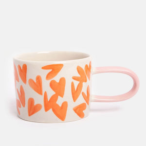 CAROLINE GARDNER Ceramic Mug - Red Magnet Hearts COFFEE, TEA & DRINKS - Zabecca Living