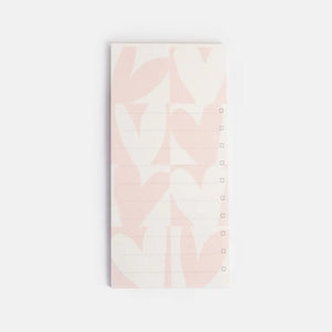 CAROLINE GARDNER List Pad - Pink Checkmate Heart Notebooks - Zabecca Living