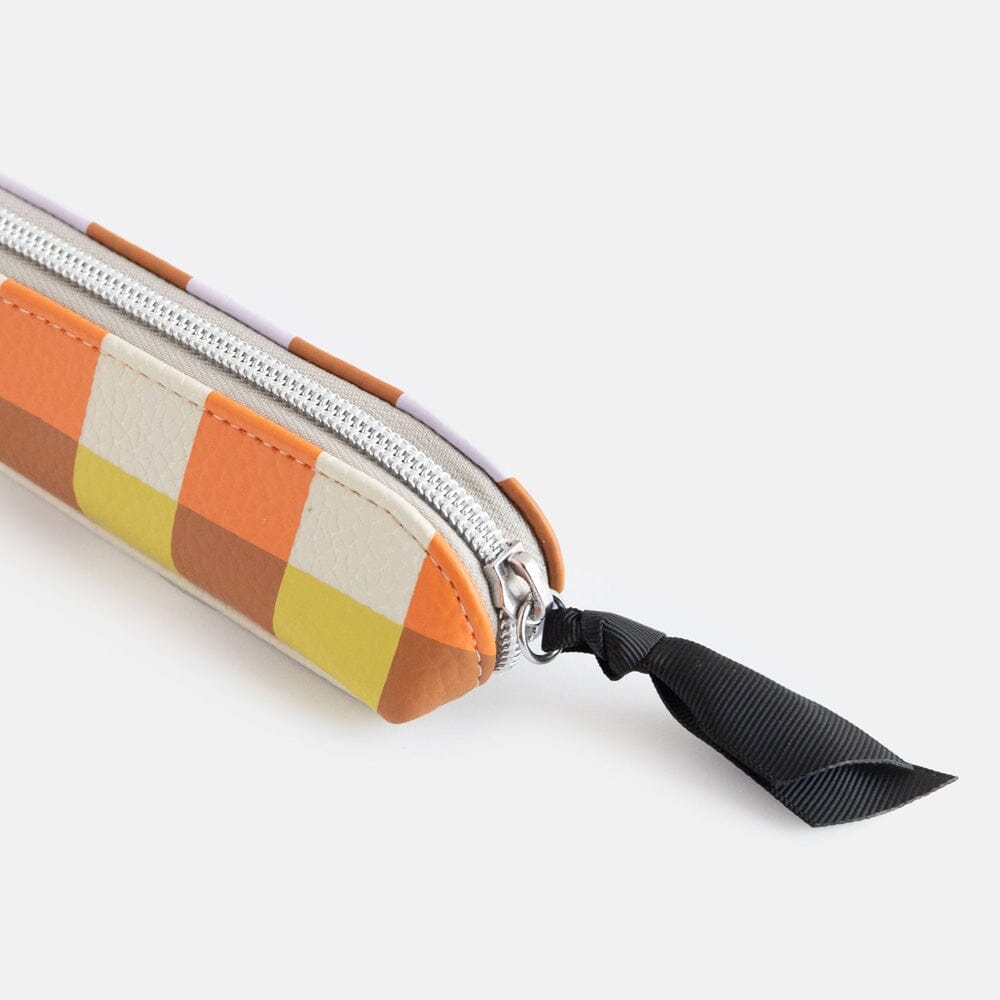 CAROLINE GARDNER Pencil Case - Multi Check bag - Zabecca Living