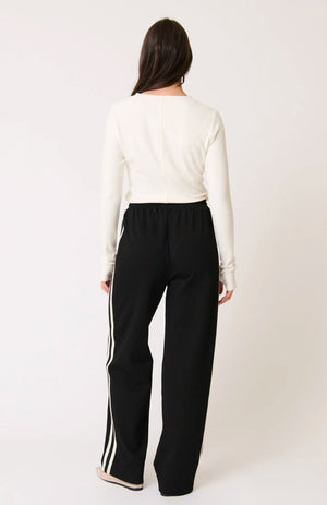 CARTEL & WILLOW Adeline Pant - Black JOGGER - Zabecca Living