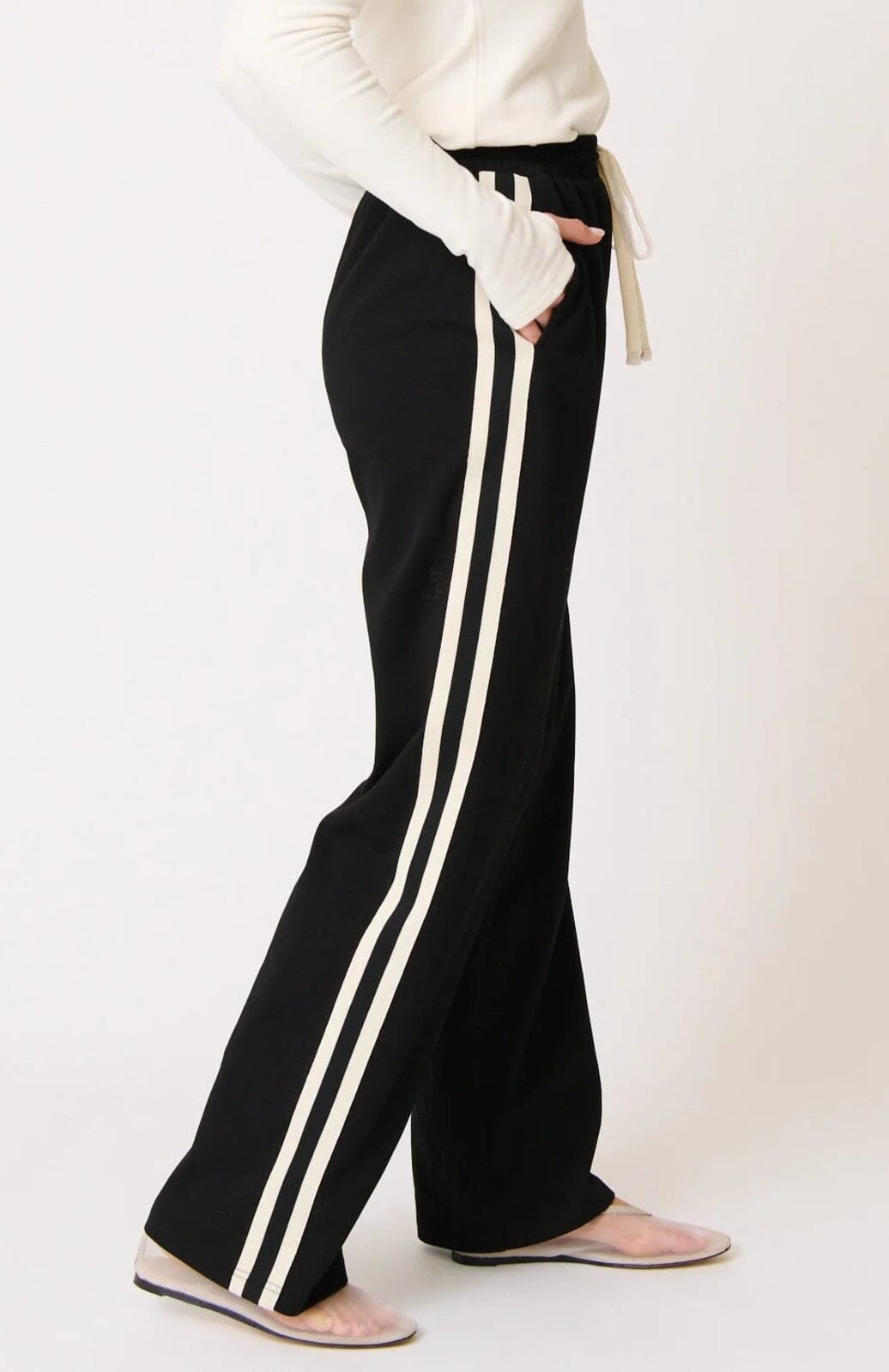 CARTEL & WILLOW Adeline Pant - Black JOGGER - Zabecca Living