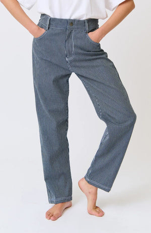 CARTEL & WILLOW Baylor Pant - Stripe Denim JEANS - Zabecca Living