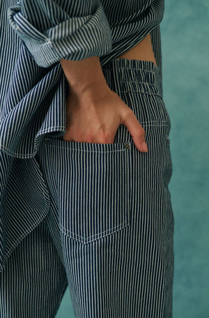 CARTEL & WILLOW Baylor Pant - Stripe Denim JEANS - Zabecca Living