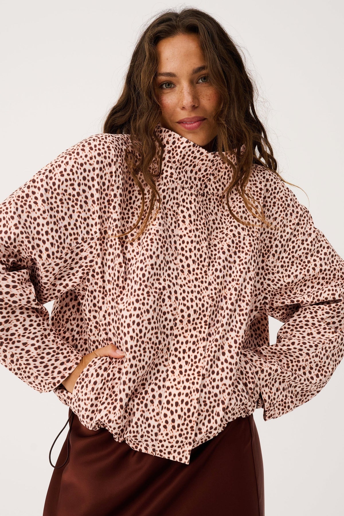 CARTEL & WILLOW Beau Spray Jacket - Ocelot Jacket - Zabecca Living