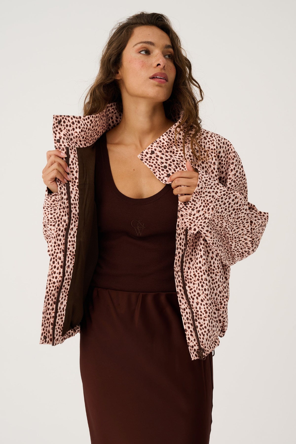 CARTEL & WILLOW Beau Spray Jacket - Ocelot Jacket - Zabecca Living