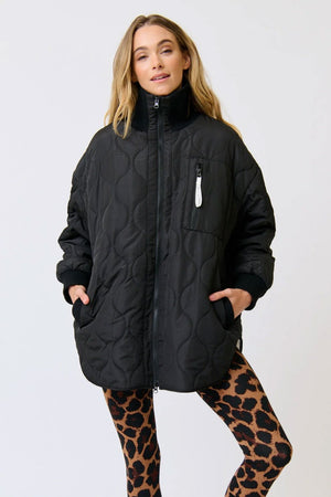 CARTEL & WILLOW Bridie Jacket - Black / Cream Jacket - Zabecca Living